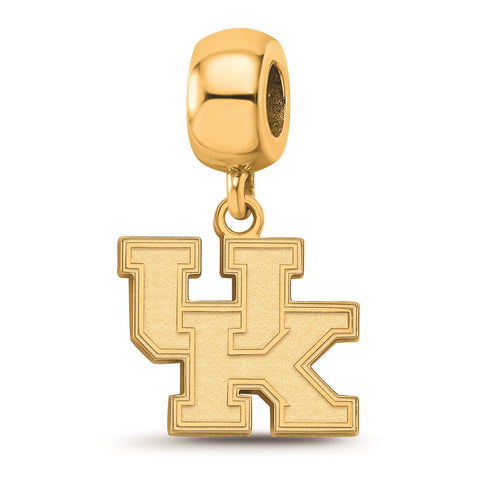 Gold Plated LogoArt University of Kentucky Small Dangle Bead