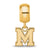 University of Memphis Xs Charm Bead in Gold Plated