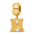 University of Memphis Xs Charm Bead in Gold Plated