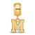 University of Memphis Small Charm Bead in Gold Plated