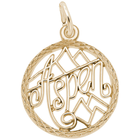 Aspen Charm In Yellow Gold