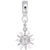 Sunburst charm dangle bead in Sterling Silver hide-image