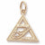 Bermuda Triangle charm in Yellow Gold Plated hide-image