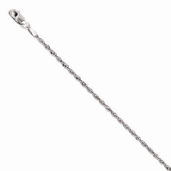 14K White Gold Singapore Chain