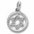 Star Of David charm in 14K White Gold hide-image