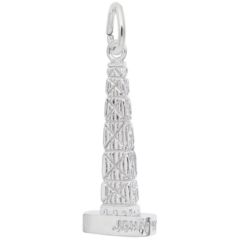 John Hancock Center Charm In 14K White Gold