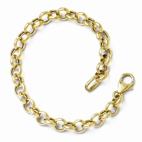 10K Yellow Gold Rollo Bracelet