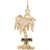 Miami Palm Charm in Yellow Gold Plated