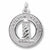 Lighthouse, Hilton Head, Sc charm in 14K White Gold hide-image