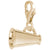 Megaphone Charm In Yellow Gold