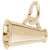 Megaphone Charm In Yellow Gold