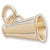 Megaphone Charm in 10k Yellow Gold hide-image