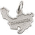 St. Maarten Map W/Border charm in 14K White Gold hide-image