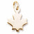 Maple Leaf charm in Yellow Gold Plated hide-image