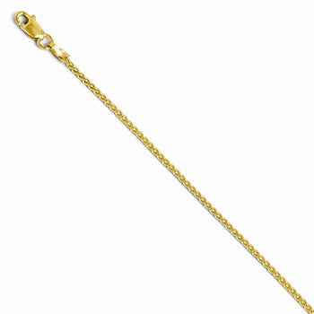 14K Yellow Gold Wheat Chain