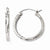 14k White Gold Hinged Hoop Earrings