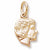 Girlhead charm in Yellow Gold Plated hide-image