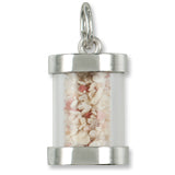 St. Thomas Sand Capsule charm in Sterling Silver