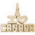 I Love Canada Charm In Yellow Gold