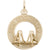 San Francisco Charm in Yellow Gold Plated