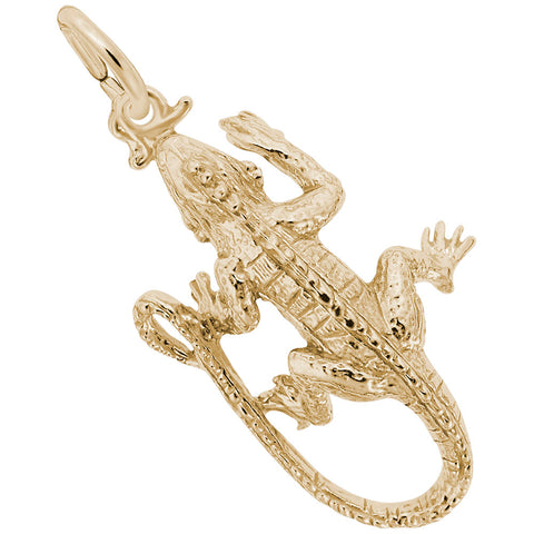 Iguana Charm In Yellow Gold