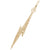 Lightening Bolt Charm In Yellow Gold