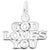 Godlovesyou Charm In 14K White Gold