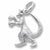 Kangaroo charm in 14K White Gold hide-image