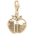 New York Skyline Charm In Yellow Gold