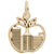 New York Skyline Charm In Yellow Gold