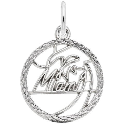 Miami Charm In 14K White Gold