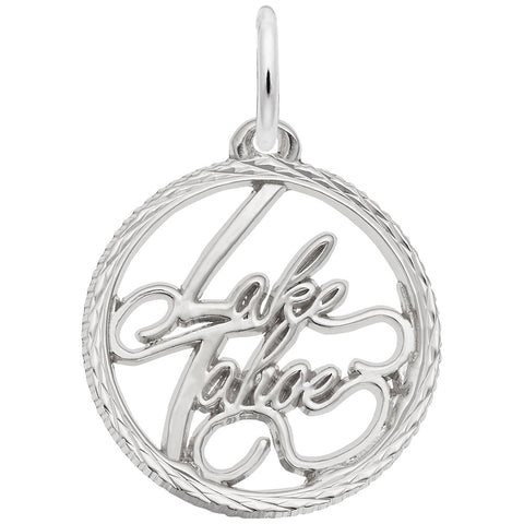 Lake Tahoe Charm In Sterling Silver