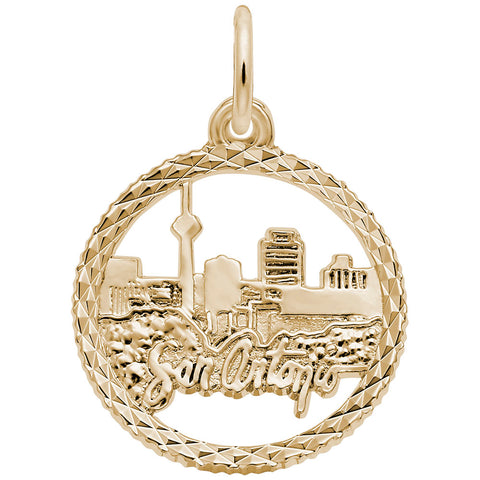 San Antonio Charm in Yellow Gold Plated