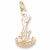 Savannah Waving Girl Charm in 10k Yellow Gold hide-image