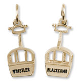 Whistler Gondola Charm in 10k Yellow Gold