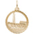 Washington Monument Charm In Yellow Gold