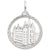 Mormon Temple Charm In Sterling Silver