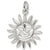 St. Maarten Sun Large charm in Sterling Silver