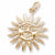 Sunburst Charm in 10k Yellow Gold hide-image