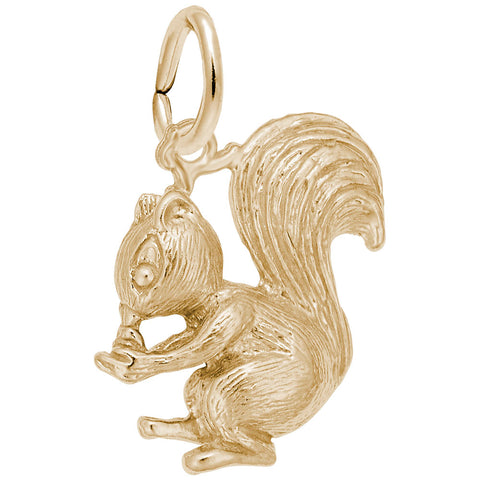 Squirrel Charm in Yellow Gold Plated