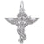 Chiropractor Charm In 14K White Gold