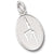 Gymnast charm in 14K White Gold hide-image