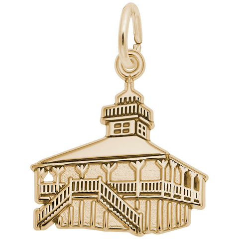 Lt House Bocagrand, Fl Charm In Yellow Gold