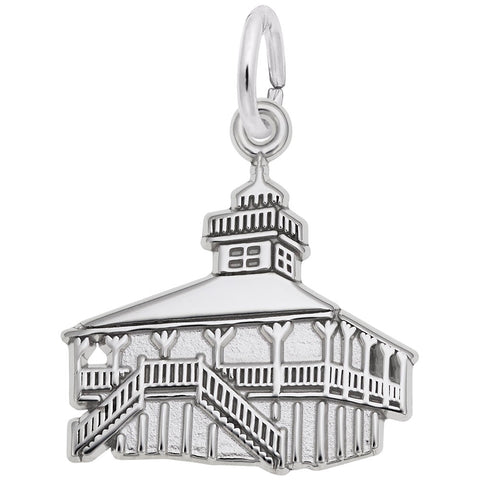 Lt House Bocagrand, Fl Charm In Sterling Silver