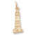 Boston Harbor,Ma Light House Charm in 10k Yellow Gold hide-image