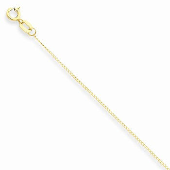 14K Yellow Gold Carded Curb Chain