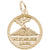 Mt. St Helens Charm in Yellow Gold Plated