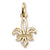 Fleur De Lye Quebec Charm in 10k Yellow Gold hide-image