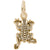 Frog Charm in Yellow Gold Plated