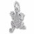 Frog charm in 14K White Gold hide-image